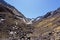 High Atlas Mountains in Morocco.  Road to Toubkal in Toubkal National Park