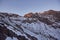 High Atlas Mountains. Winter sunrise view. Travel photography.