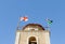 The high bell tower on site of the Greek Orthodox Shepherds Field in Beit Sahour, in the Palestinian Authority, Israel