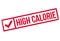 High Calorie rubber stamp