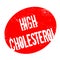 High Cholesterol rubber stamp