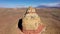 High Church Rock Butte Beige Color In Desert Western Utah Aerial View