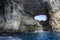 High cilfs with caves on Cominotto Island, Malta