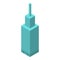 High city building icon, isometric style