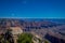 High cliffs above Bright Angel canyon, major tributary of the Grand Canyon, Arizona, view from the north rim