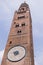 a high clock tower, beautiful architecture of the italian city