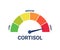 High cortisol hormone level on measuring scale, stress test. Control health, care and safe. Arrow on extreme level