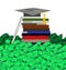 High Cost of College Education ( on White Background)