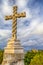 High Cross or Cruz Alta of Portugal Located in Sintra Hills with Famous Pena Palace on Background