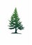 High Detail Pine Tree Logo With Distinctive Character Design