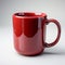 High Detail Red Coffee Mug With Tonal Sharpness And 8k Resolution