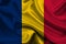 High detailed flag of Chad. National Chad flag. Africa. 3D illustration