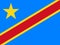 High detailed flag of Congo-Kinshasa. National Congo-Kinshasa flag. Africa. 3D illustration