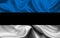 High detailed flag of Estonia. National Estonia flag. Europe. 3D illustration