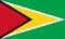 High detailed flag of Guyana. National Guyana flag. South America. 3D illustration