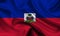 High detailed flag of Haiti. National Haiti flag. North America. 3D illustration