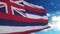 High detailed flag of Hawaii. Hawaii state flag, National Hawaii flag. Flag of state Hawaii