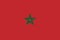 High detailed flag of Morocco. National Morocco flag. Africa. 3D illustration