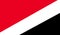 High detailed flag of Principality of Sealand. National Principality of Sealand flag. 3D illustration