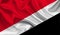 High detailed flag of Principality of Sealand. National Principality of Sealand flag. 3D illustration