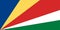 High detailed flag of Seychelles. National Seychelles flag. Africa. 3D illustration