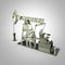 High detailed metal pump-jack, oil rig. isolated rendering. fuel industry, economy crisis illustration.