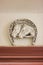 High detailed photo of a horse shoe wall ornament