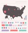 High detailed United States map info graphics flat