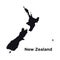 High detailed vector map - New Zealand