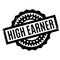 High Earner rubber stamp