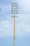 High electric floodlight pole in stadium