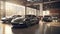 A high-end car dealership mockup car showroom wall mockup HD 1920*1080