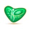 High Fiber and Vitamin, Foods make the body healthy slim Shape. Logo products template green heart.