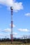 High fire observation tower in rural area for fire watch