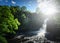 High Force Waterfall views from the south bank of the River Tees