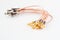 High-frequency ipx to sma female cable connector with gold plated pins
