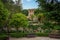 High Gardens and Romantic Pavilion at Generalife Gardens of Alhambra - Granada, Andalusia, Spain