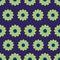 High Gear Cogs on bright green background vector repeat pattern