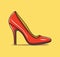 High heel shoe. fashion. fashionable shoe vector