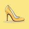 High heel shoe. fashion. fashionable shoe vector