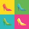 High heel women shoes