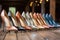 High heels lined up in a row photo - stock photography concepts