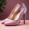 High heels for women plain elegant pink