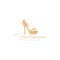 High hill sandals feminine logo design vector graphic symbol icon illustration creative idea