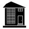 High house icon, outline style