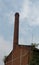 High industry chimney with blue sky