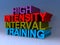 High intensity interval training