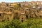 A high-level view across the well preserved Roman settlement of Herculaneum, Italy