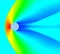 High mach number flow over cylinder. Density