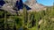 High mountain lake in the Seven Devils mountain range in Central Idaho